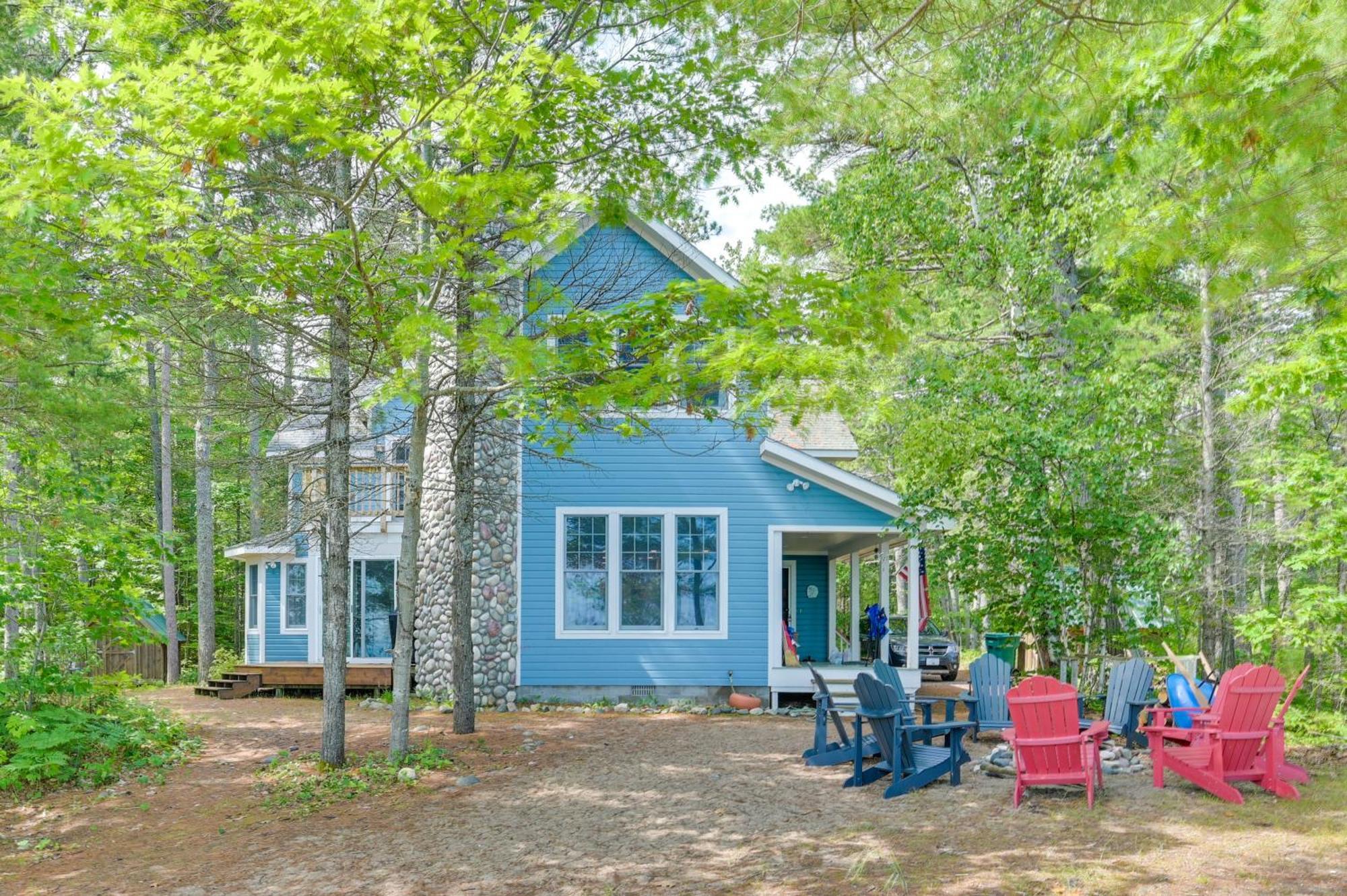 Waterfront Cheboygan Home With Fire Pit Esterno foto